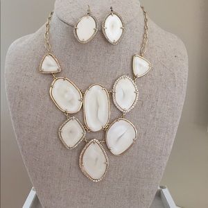 Retired Stella and Dot Fiona Bib and Earrings