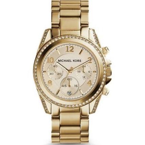 Michael Kors Women Goltone Chronograph Watch