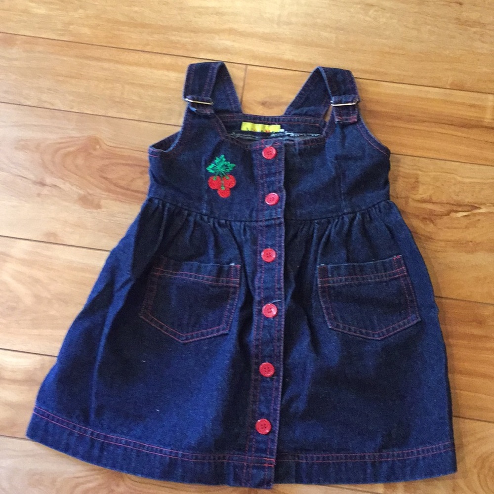 Denim button up dress