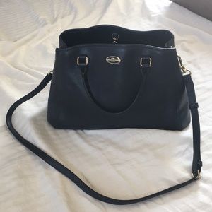 Navy Blue Coach Purse