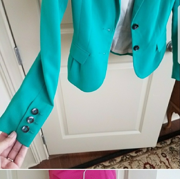 Green tailored blazer - Picture 3 of 4