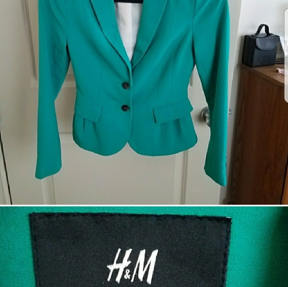 Green tailored blazer - Picture 4 of 4