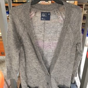 American Eagle Light Weight Gray Cardigan
