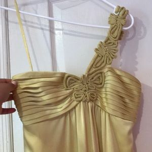 BcBg one shoulder silk dress