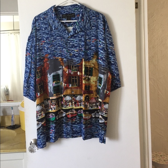 Guy buffet Other - Guy Buffet men's silk shirt