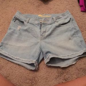 Old navy sweetheart shorts light wash