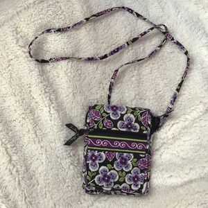 Retired Vera Bradley Plum Petals Crossbody