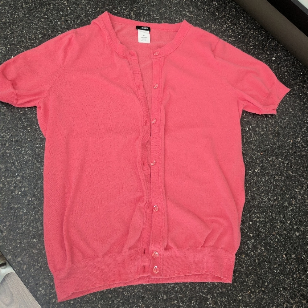 JCrew short sleeve cardigan