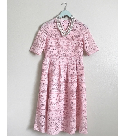 Pink Lace Dress - Picture 4 of 7