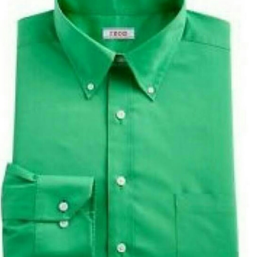 NWOT Green IZOD TALL dress shirt EXTRA LONG SLEEVE