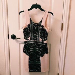 B L A C K + N U D E mini dress