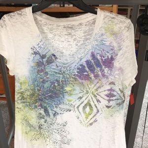 light weight flowered top