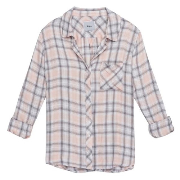 Rails Hunter Plaid Shirt in Pink & Gray - Picture 1 of 4