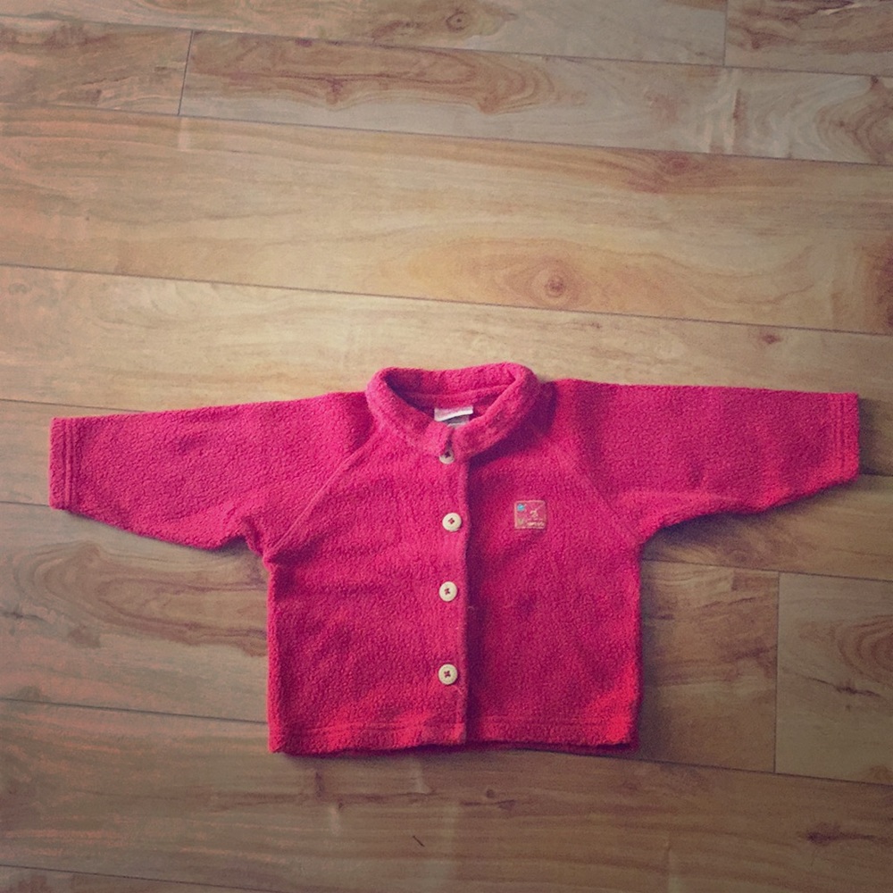 Little girls red sweater