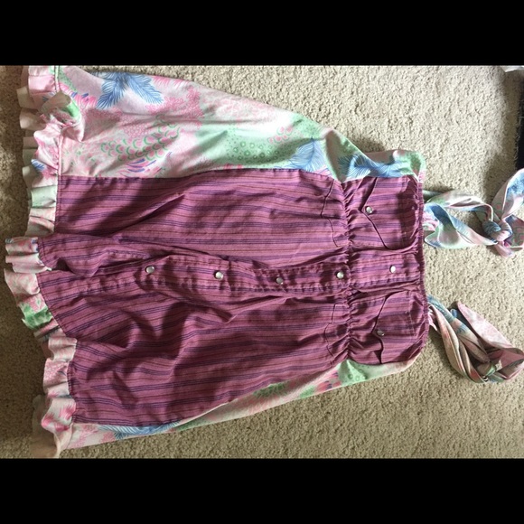 Babydoll tank top mixed prints - Picture 1 of 3