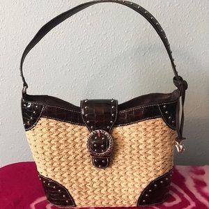 Brighton straw purse