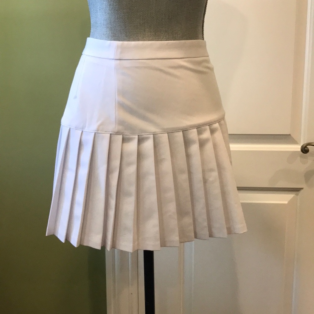 White, gorgeous, classy, silky skirt