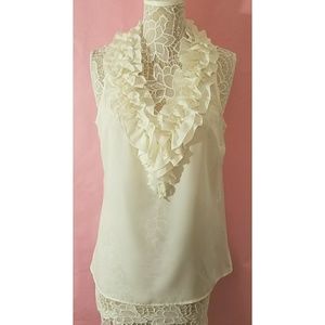 NY&C Sleeveless V- Neck Blouse