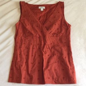Ann Taylor Loft Orange Tank Size 10