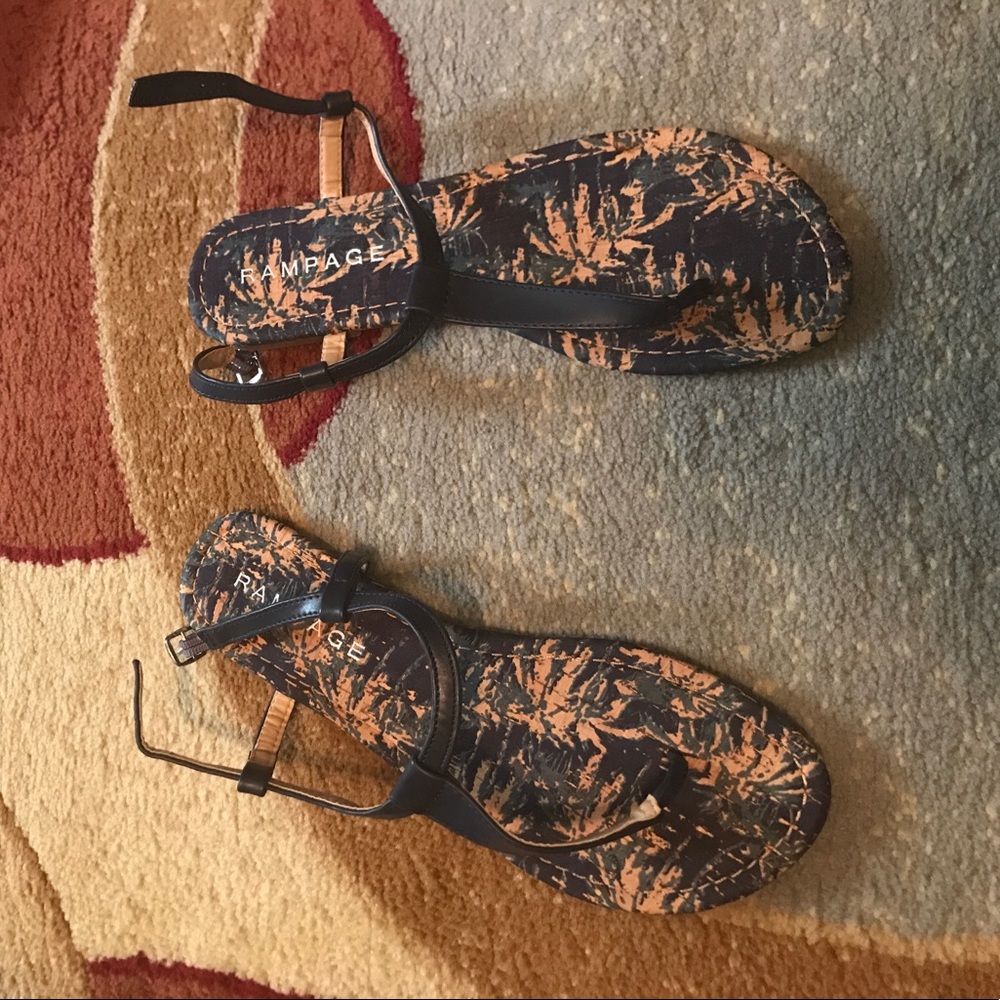 Navy Blue Rampage NWOT Sandals