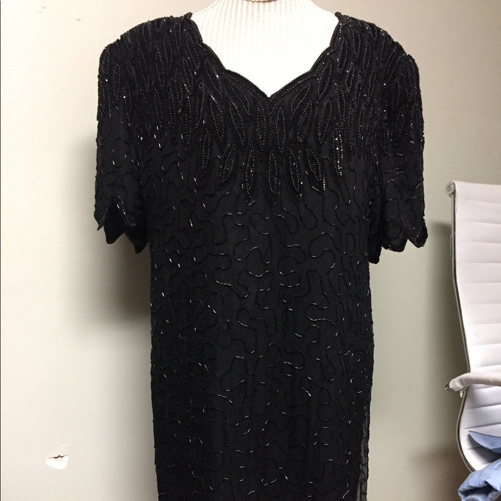 Formal dress with lots of embellishments