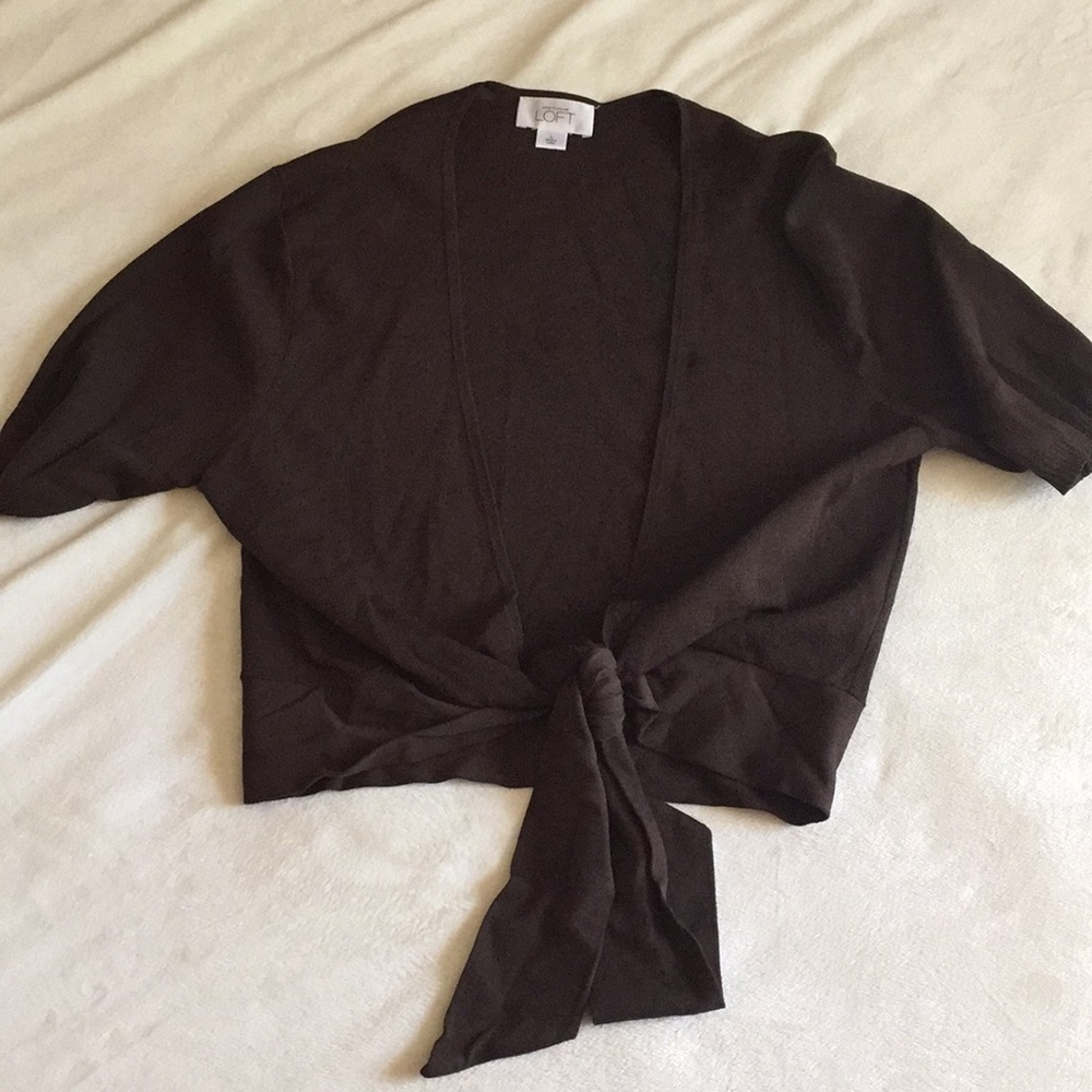 Ann Taylor Loft Brown Top Size Large