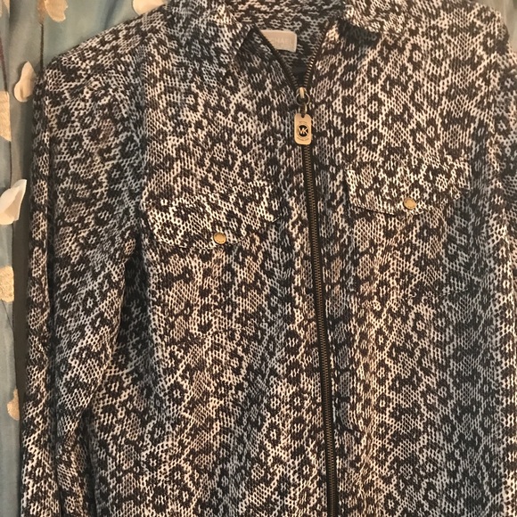 Michael Kors zip front blouse - Picture 1 of 4