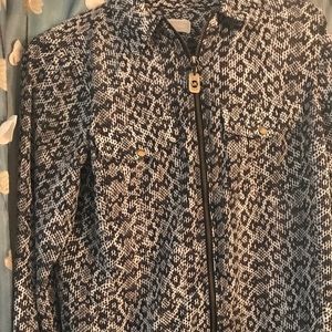 Michael Kors zip front blouse