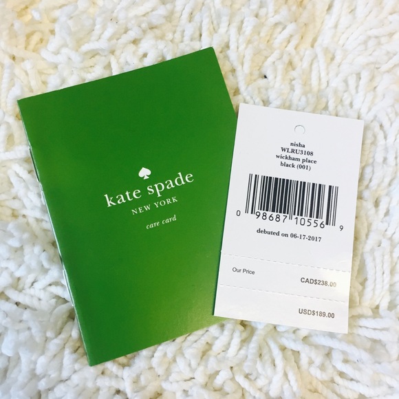 Kate Spade Nisha Wickham Place Black Wallet - Picture 4 of 4