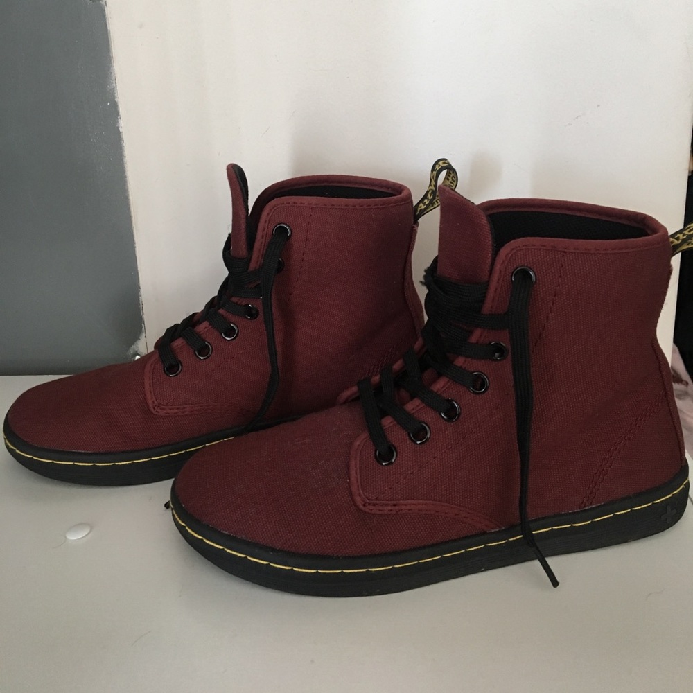 NWOT Canvas Dr.Martens combat boot, size 36 - $35