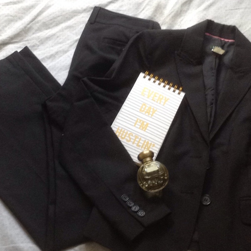 J. Crew Black Suit