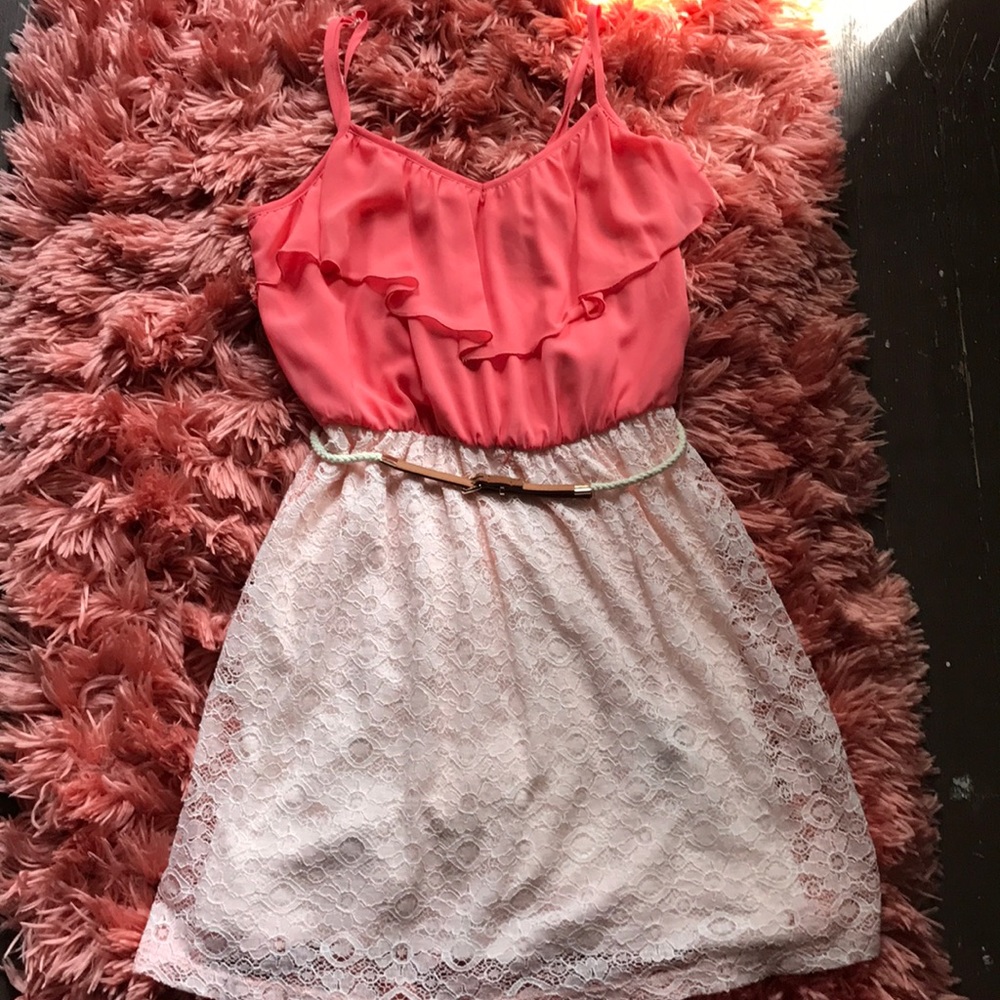 Coral dress
