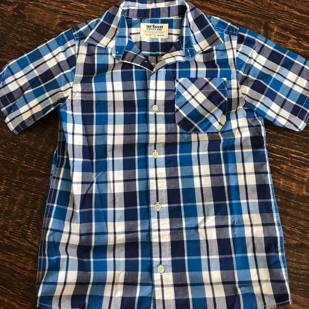Boys short sleeve button down shirt