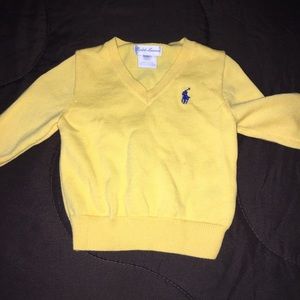 Yellow Ralph Lauren Polo Sweater Size: 6 months