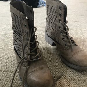 Circus by Sam Edelman Taupe Combat Boots