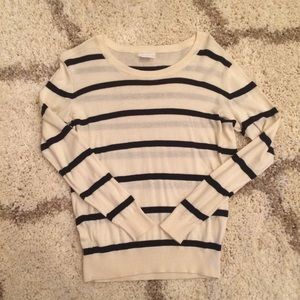 NWOT Cooperative black and white striped sweater