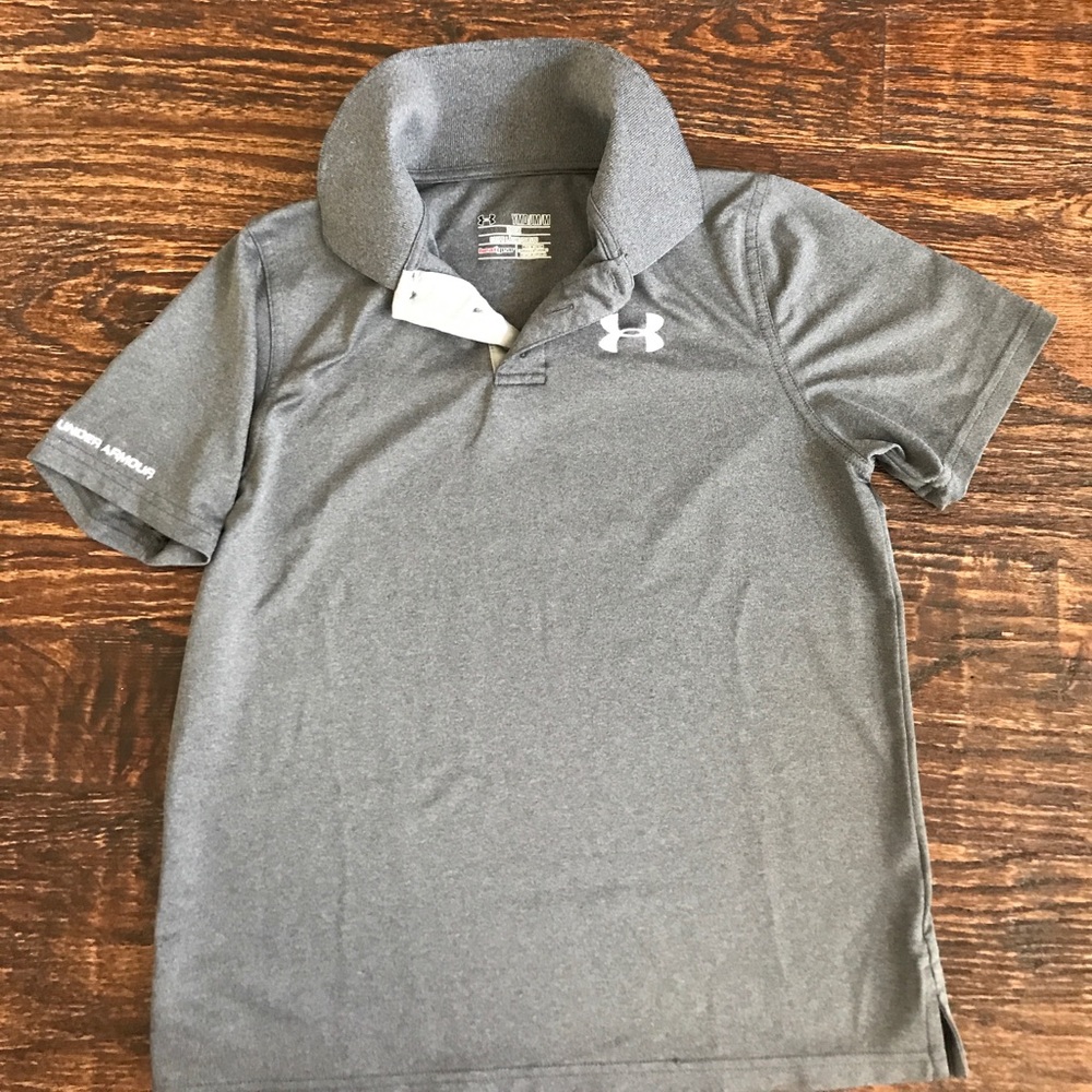 Grey Under Armour polo