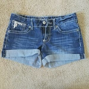 Sequin Jean Shorts