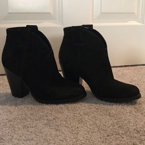 Black ankle boots