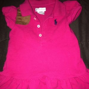 Fuchsia Ralph Lauren Polo Dress Size: 6 months