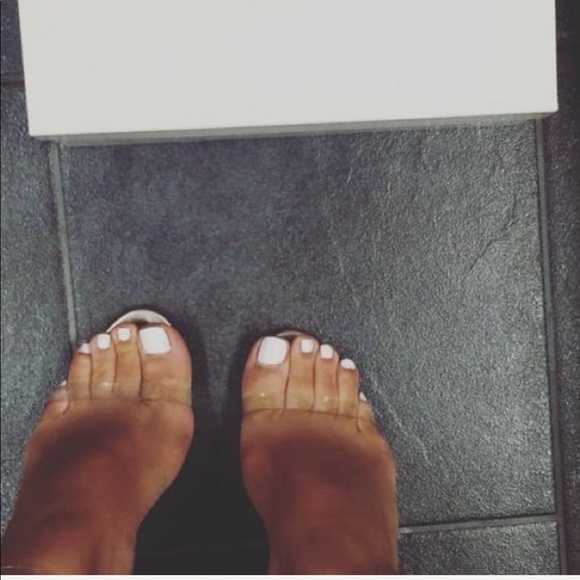 Three Straps Barely There Clear Heels - Picture 4 of 4