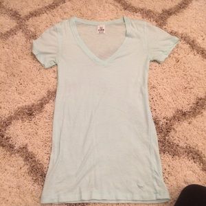 Victoria secret PINK. Light blue v-neck tshirt