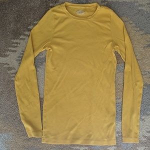 Jcrew mustard Perfect Fit long sleeve