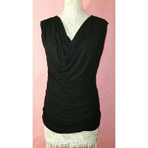 Express Sleeveless Cowl-Neck Top