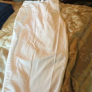 White Capri slacks