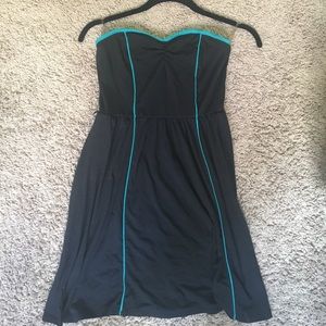 Black and turquoise sun dress