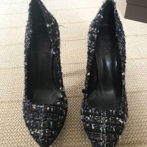 tweed Tory Burch pumps