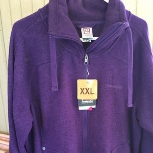 Purple Avalanche zip front jacket