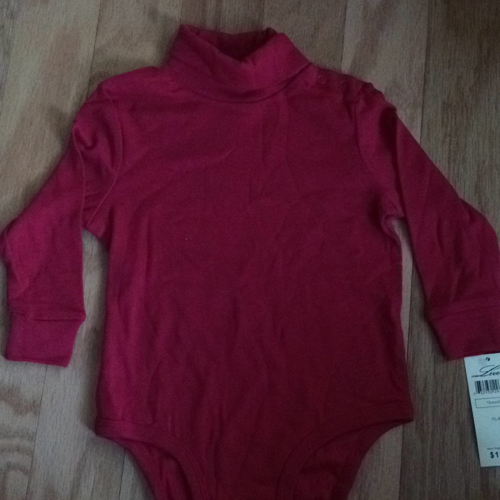 Brand new red turtleneck Onsie
