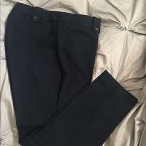 Navy Banana Republic Martin Fit Capri Pants